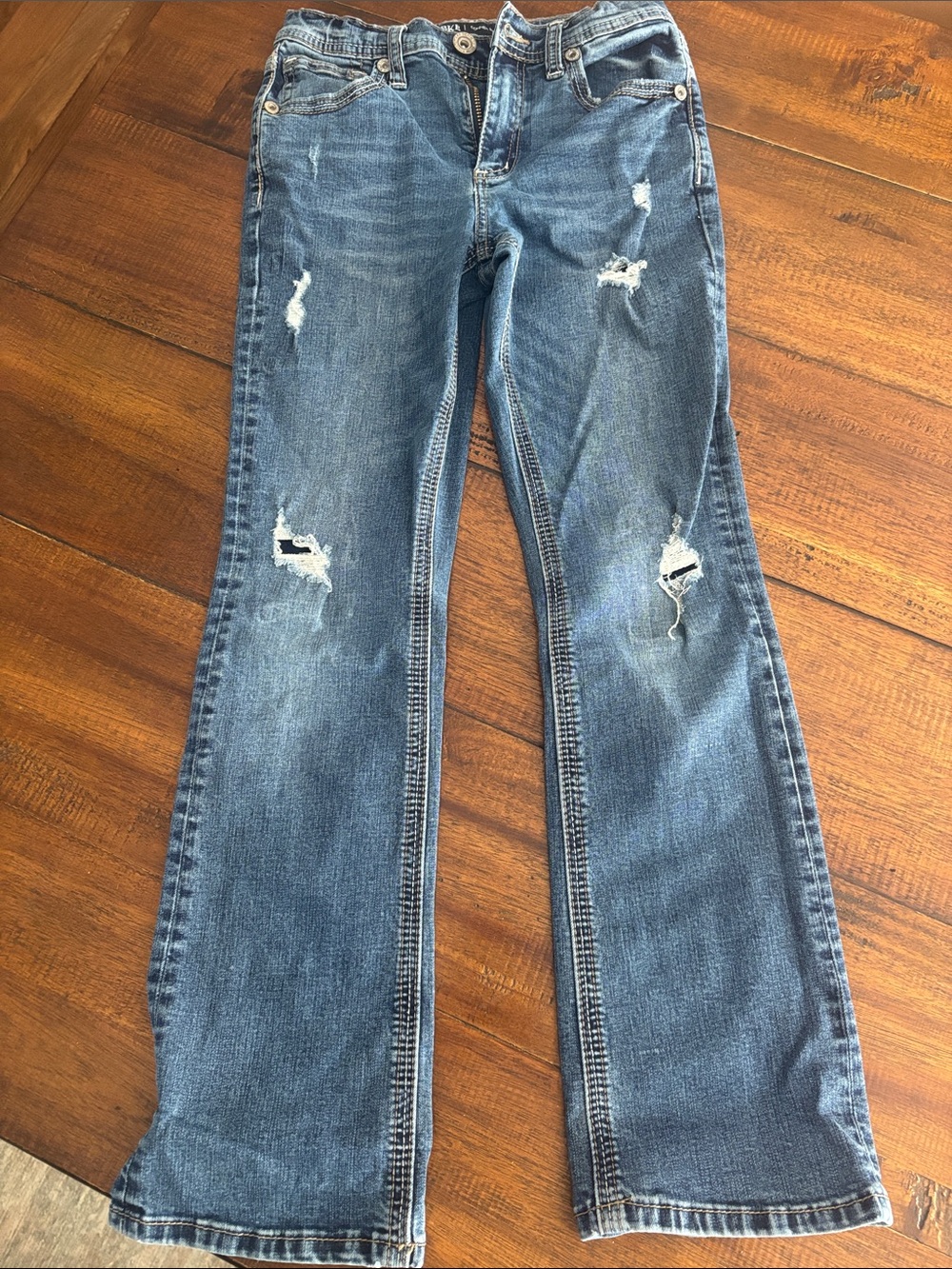 BKE Boys Distressed Jeans Conner Bootcut